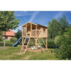 Karibu Stations de jeux Bois massif Marron