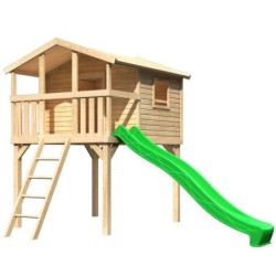 Karibu Stations de jeux Bois massif Marron