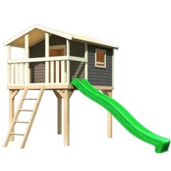 Karibu Stations de jeux Épicéa Gris terre