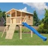 Karibu Stations de jeux Bois massif Marron