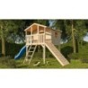 Karibu Stations de jeux Bois massif Marron