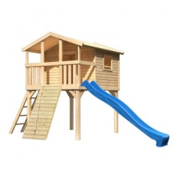 Karibu Stations de jeux Bois massif Marron