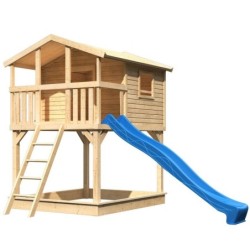 Karibu Stations de jeux Bois massif Marron