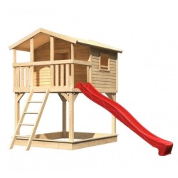 Karibu Stations de jeux Bois massif Marron