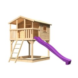 Karibu Stations de jeux Bois massif Marron