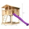 Karibu Stations de jeux Bois massif Marron
