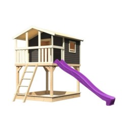 Karibu Stations de jeux Épicéa Gris terre
