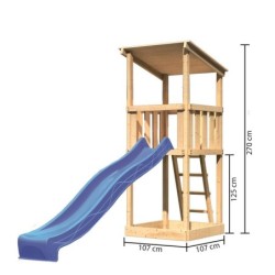 Karibu Stations de jeux Bois massif Bois naturel