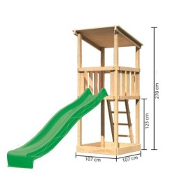 Karibu Stations de jeux Bois massif Bois naturel