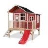 Exit Toys Cabanes enfants Bois massif Rouge