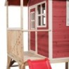 Exit Toys Cabanes enfants Bois massif Rouge