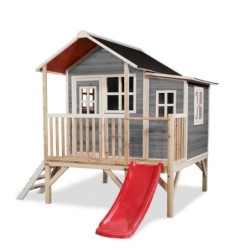Exit Toys Cabanes enfants Bois massif Gris