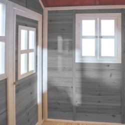 Exit Toys Cabanes enfants Bois massif Gris