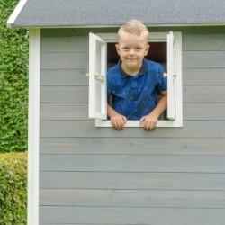 Exit Toys Cabanes enfants Bois massif Gris