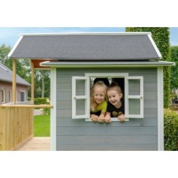 Exit Toys Cabanes enfants Bois massif Gris