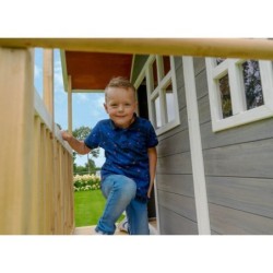 Exit Toys Cabanes enfants Bois massif Gris