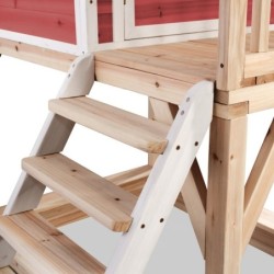 Exit Toys Cabanes enfants Bois massif Rouge