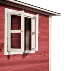 Exit Toys Cabanes enfants Bois massif Rouge