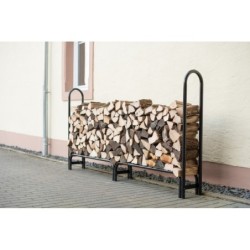 Shelter Logic Abri bûches Acier Noir 0.96m²
