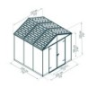 Canopia by Palram Abri de jardin résine Polycarbonate Gris 5.4m²
