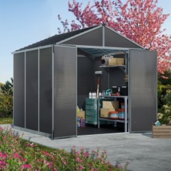 Canopia by Palram Abri de jardin résine Polycarbonate Gris 5.4m²