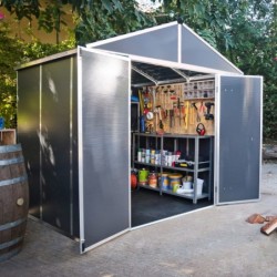 Canopia by Palram Abri de jardin résine Polycarbonate Gris 5.4m²