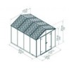 Canopia by Palram Abri de jardin résine Polycarbonate Gris 7.2m²
