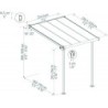 Canopia by Palram Toit de terrasse alu Aluminium Gris 5m²