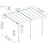 Canopia by Palram Toit de terrasse alu Aluminium Gris 10m²