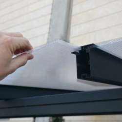 Canopia by Palram Toit de terrasse alu Aluminium Gris 10m²