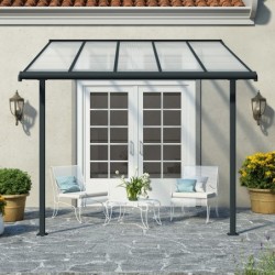 Canopia by Palram Toit de terrasse alu Aluminium Gris 9.40m²