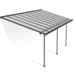 Canopia by Palram Toit de terrasse alu Aluminium Gris 18.3m²