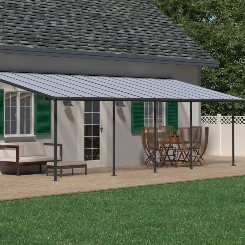 Canopia by Palram Toit de terrasse alu Aluminium Gris 27.3m² Canopia by Palram Toit de terrasse alu Aluminium Gris 27.3m²