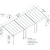 Canopia by Palram Toit de terrasse alu Aluminium Gris 27.3m²