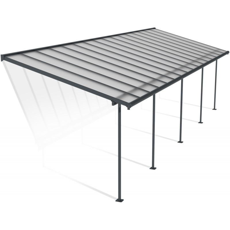 Canopia by Palram Toit de terrasse alu Aluminium Gris 29m² Canopia by Palram Toit de terrasse alu Aluminium Gris 29m²
