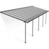 Canopia by Palram Toit de terrasse alu Aluminium Gris 29m²