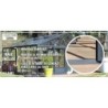 Lams Serre de jardin en verre Gris 21.3m²