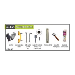 Lams Serre de jardin en verre Au choix 26.1m²