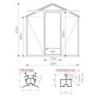 Lams Serre de jardin en verre Au choix 14.3m²