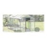 Lams Serre de jardin en verre Au choix 9.6m²