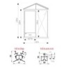 Lams Serre de jardin en verre Au choix 2.6m²