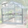 Lams Serre de jardin en verre Vert 12.9m²