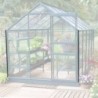 Lams Serre de jardin en verre Vert 12.9m²
