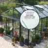 Lams Serre de jardin en verre Au choix 16.40m²