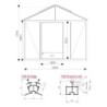 Lams Serre de jardin en verre Au choix 16.40m²