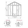 Lams Serre de jardin en verre Au choix 7.3m²