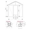 Lams Serre de jardin en verre Au choix 14.3m²