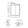 Lams Serre de jardin en verre Au choix 7.2m²