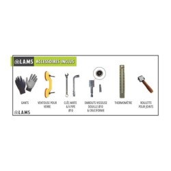 Lams Serre de jardin en verre Gris 7.2m²