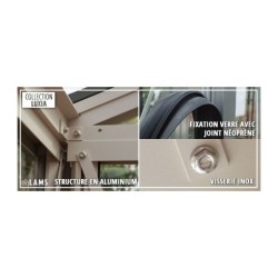 Lams Serre de jardin en verre Gris 7.2m²